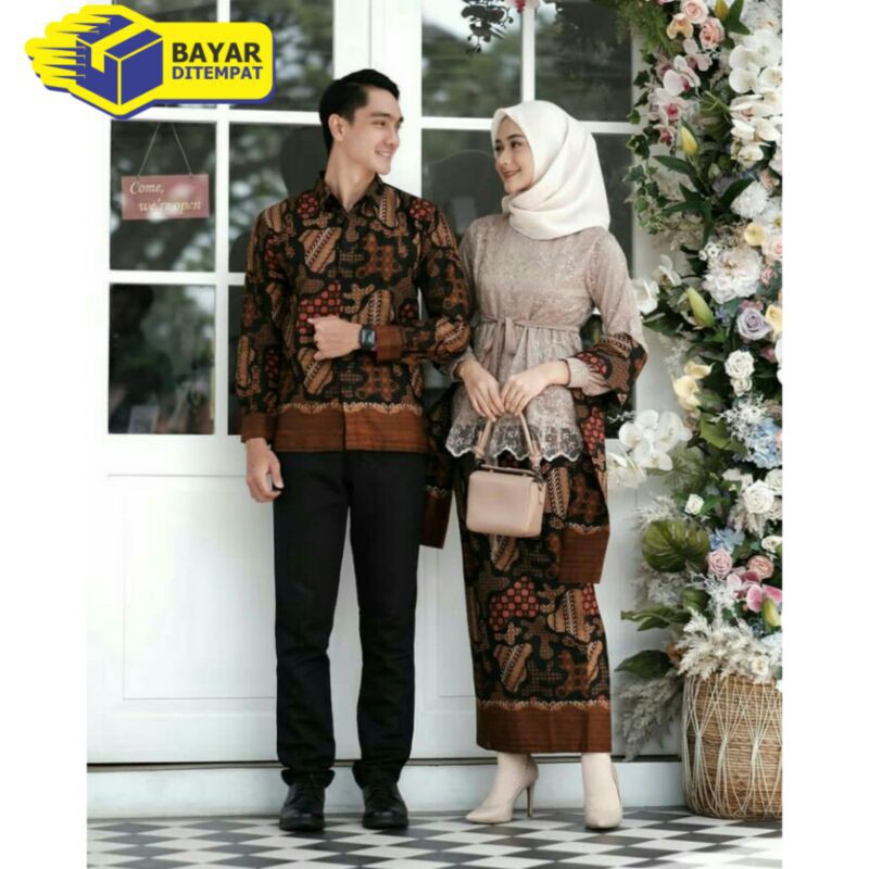 BAJU KEBAYA BROKAT / BAJU COUPLE KONDANGAN / BAJU TUNANGAN / BAJU COUPLE LAMARAN / KEBAYA MODERN