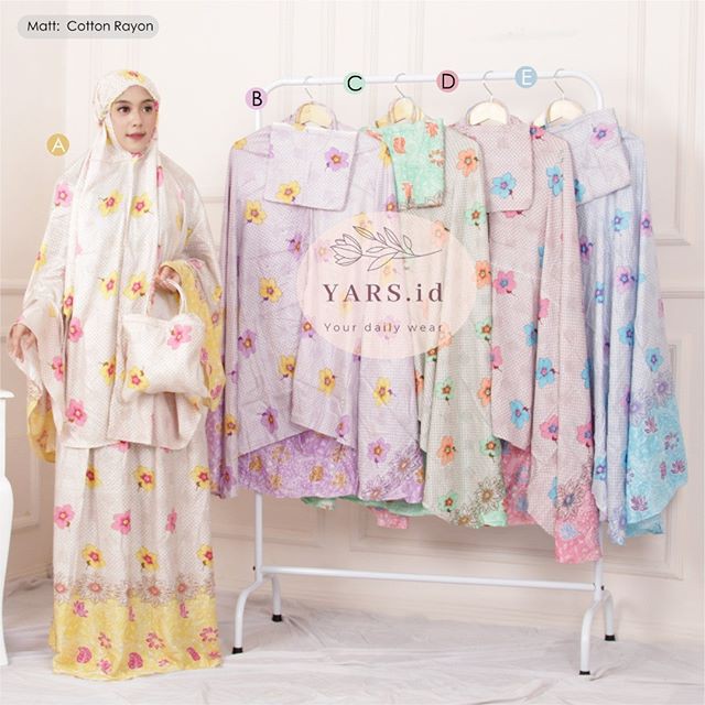Mukena Sakura Kain Katun Rayon
