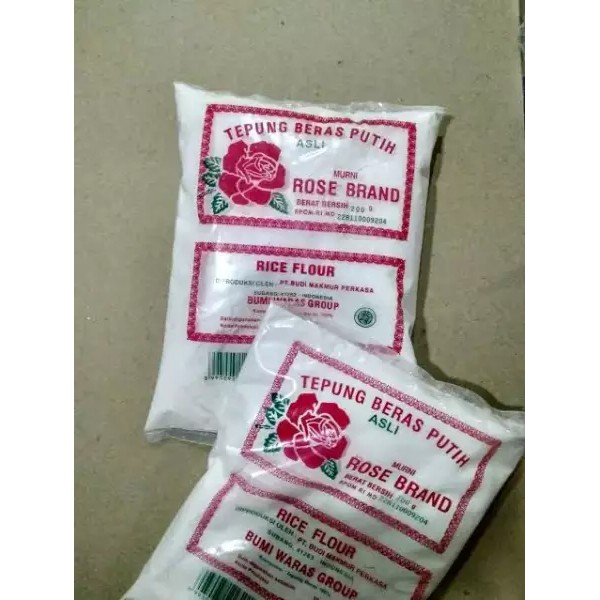 

Tepung beras putih asli murni ROSE BRAND 200 gram