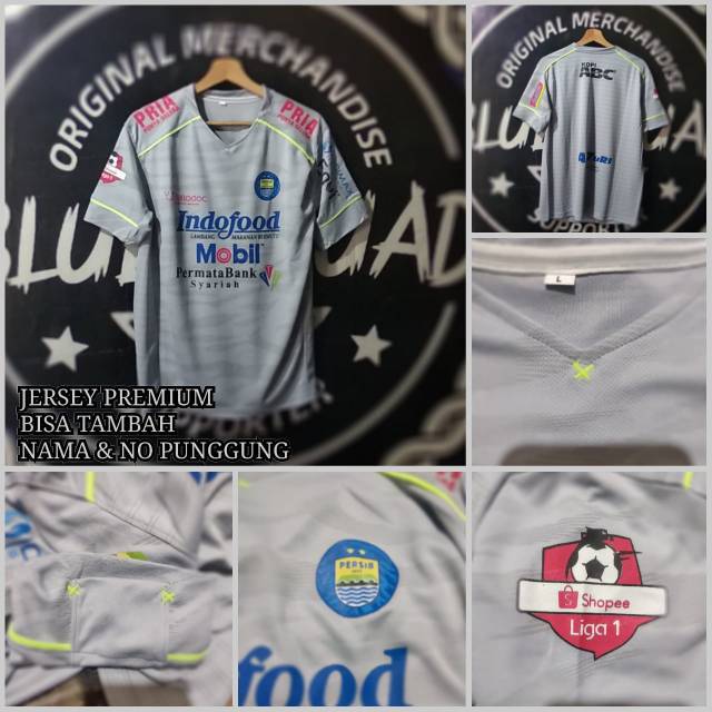 Nameset jersey persib away 2020 grade ori lokal