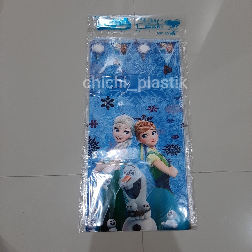 Plastik ulang tahun karakter kecil tebal 18x35