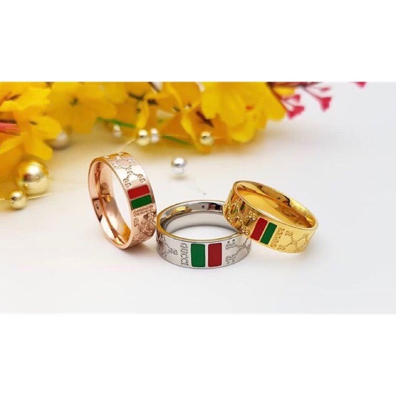 cincin gucci cincin titanium pria dan wanita cincin ring cincin original anti karat