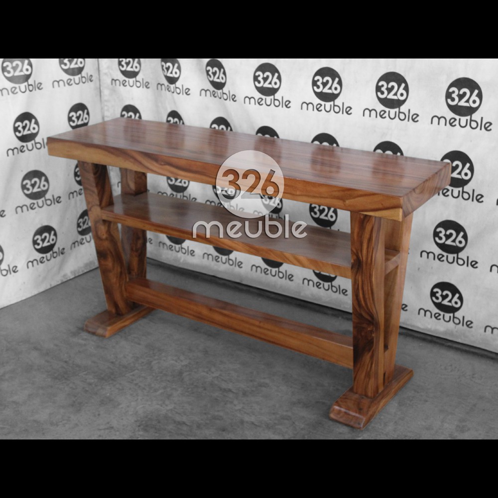 Meja Konsul Trembesi Mebel Jepara, Meja Konsul Solid Minimalis