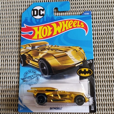 gold batmobile hot wheels