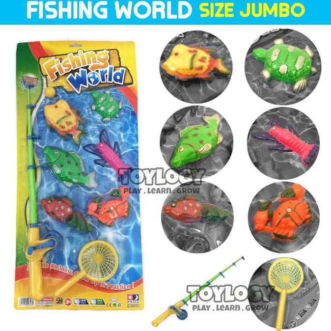Mainan Anak Pancingan Ikan Fishing World Game Memancing Pancing Jumbo