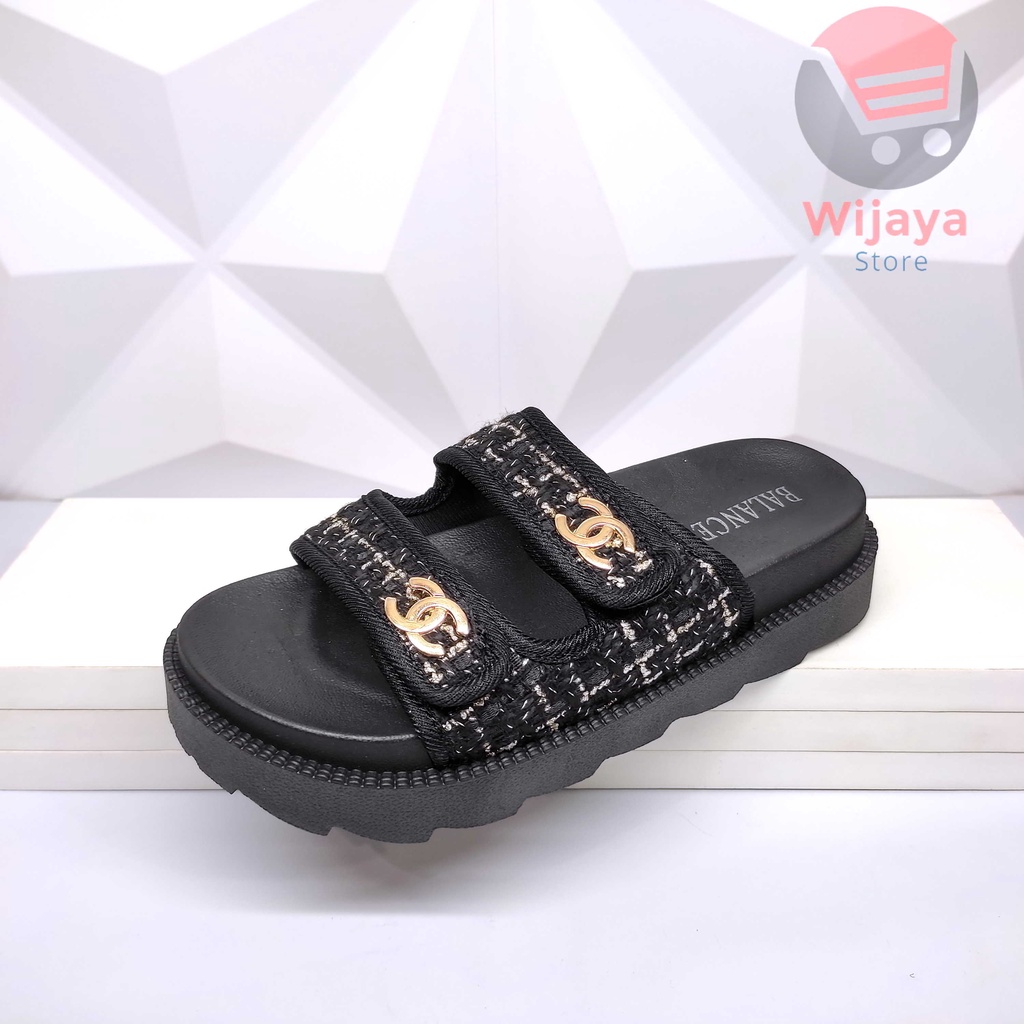 Sandal BALANCE 238 Wedges Slop Wanita Sendal Jelly Slide Selop Cewek Perempuan