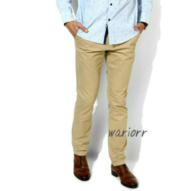 POPULER Celana Chino Bahan Adem Nyaman Cocok Buat Musim Dingin GAYA COWOK POLO KASUAL Size Abu Khaki