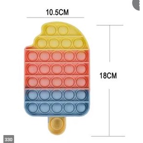 Mainan Pop it murah / UKURAN BESAR / popit Pop Its Square rainbow multicolor Fidget Toy Push bubble-5