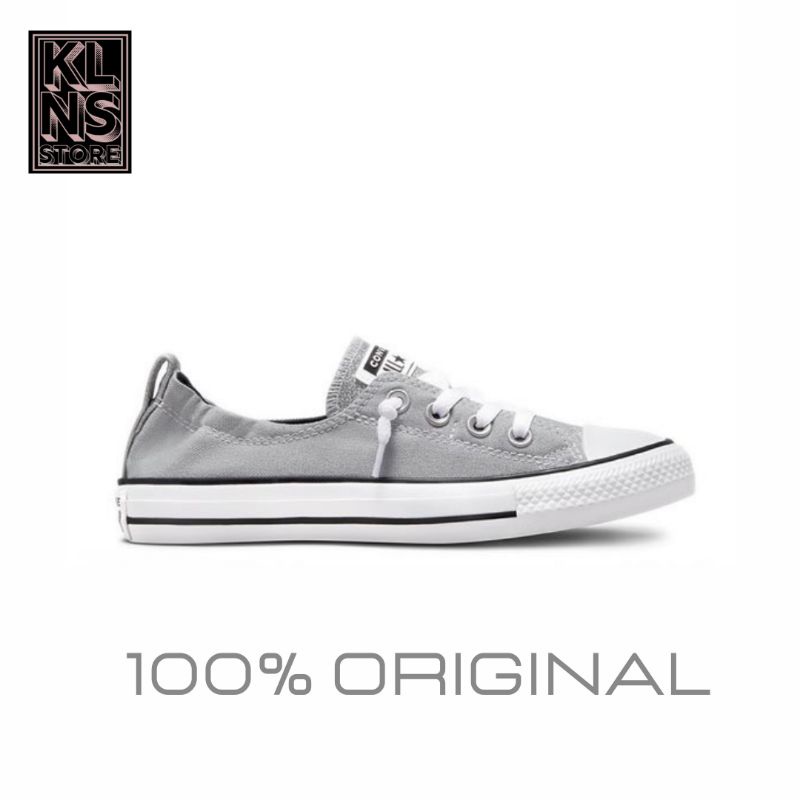 SEPATU CONVERSE CT AS SHORLINE GLITTER ASH STONE SILVER WHITE