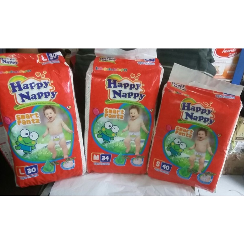 Happy Nappy Pants S40,M34, L30