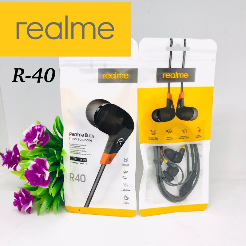 HANDSFREE REALME ORIGINAL R-40 SUPER BASS