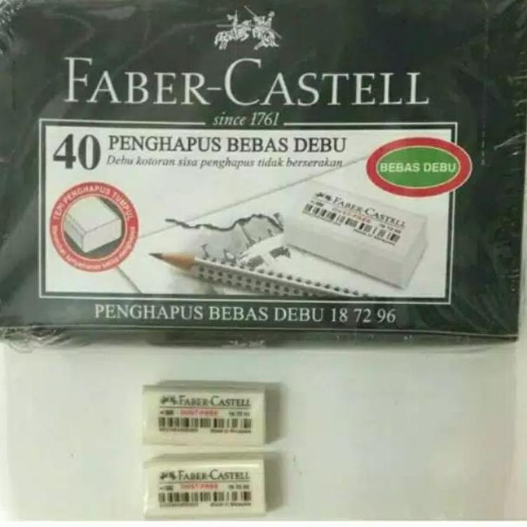 

Bagus Dipakai.. [1 pak] penghapus eraser FABER CASTELL kecil putih isi 40 pcs