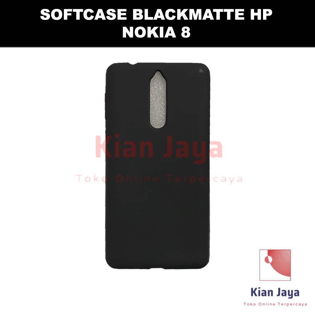 Softcase Blackmatte Handphone Nokia 8 Antishock, Casehp, Siliconcase, Slim Design