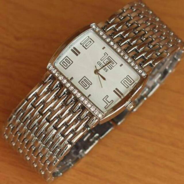 JAM TANGAN GUESS SILVER KW SUPER