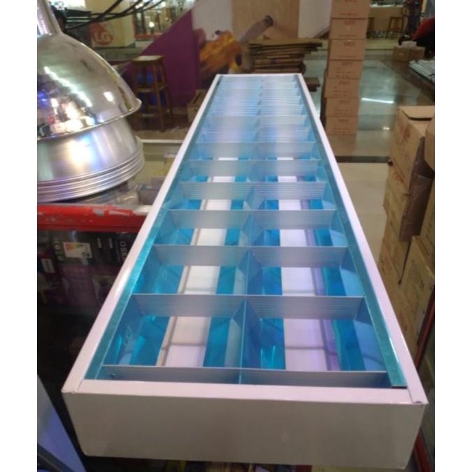 kap lampu rmo 2x36 mirrow outbow