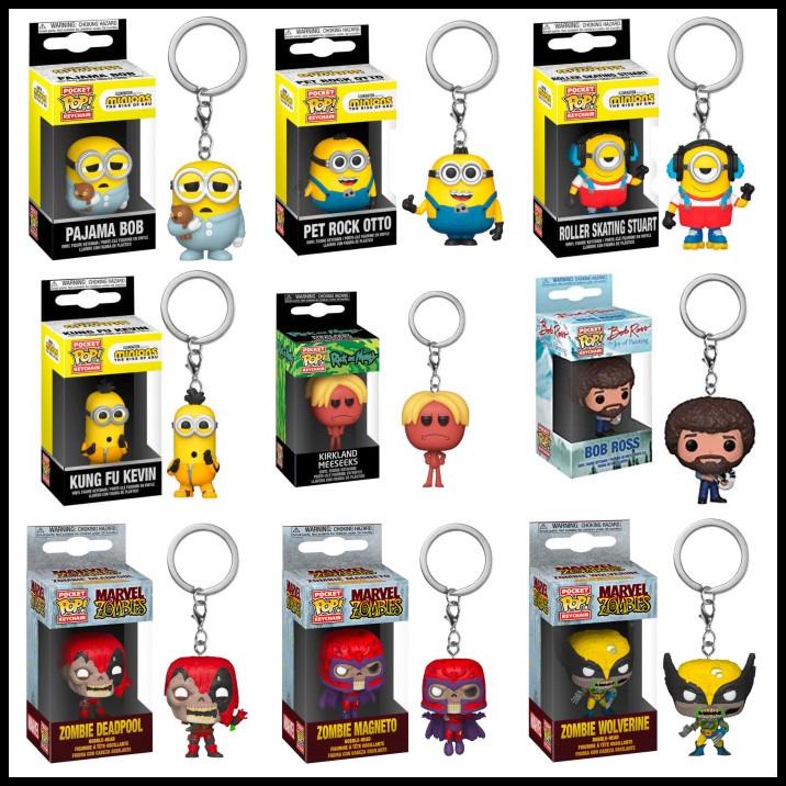 Funko Pop Keychain (Minions, Marvel, Deadpool, Magneto, Wolverine)