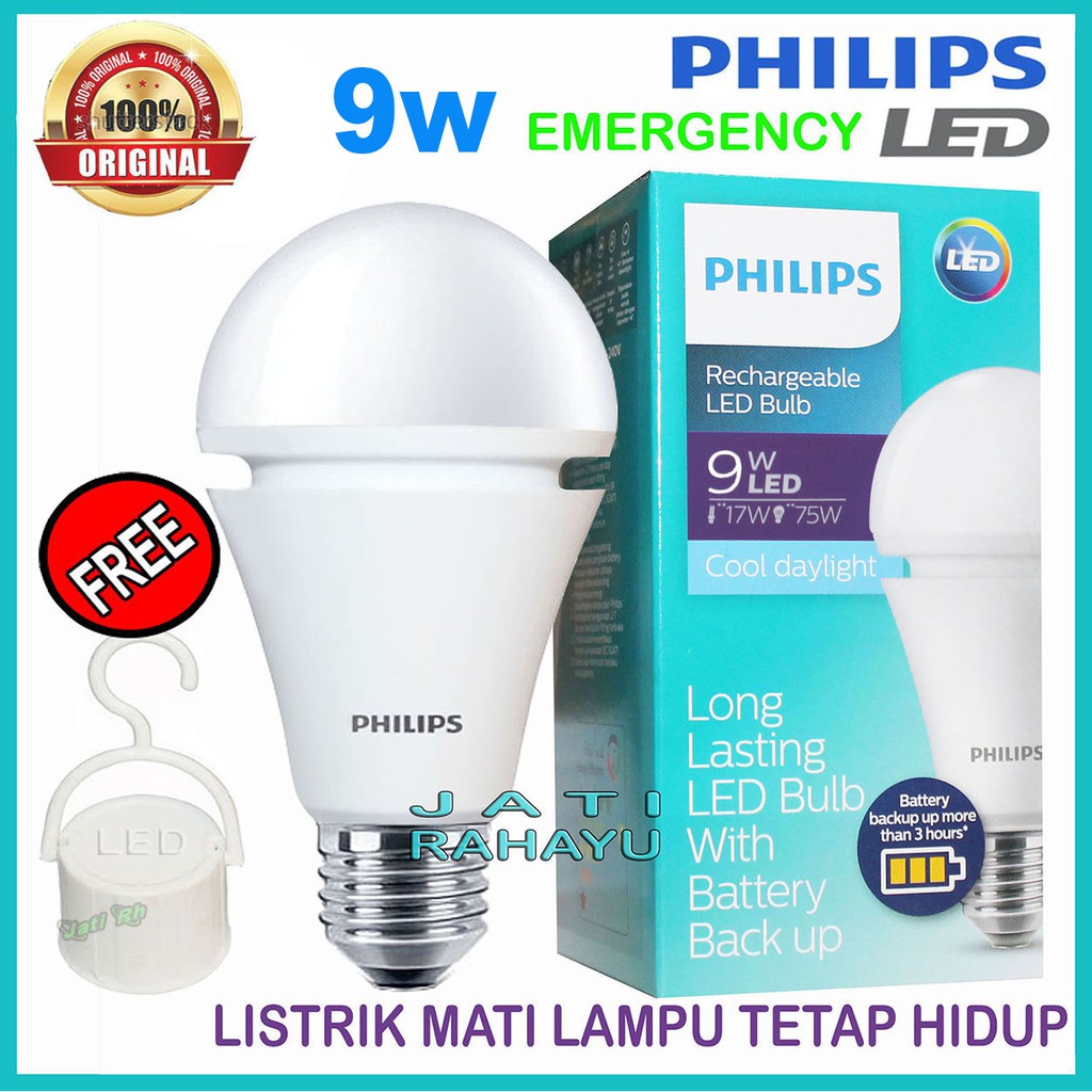 PHILIPS EMERGENCY LED 7,5 Wat 9 Wat RECHARGEABLE WHITE