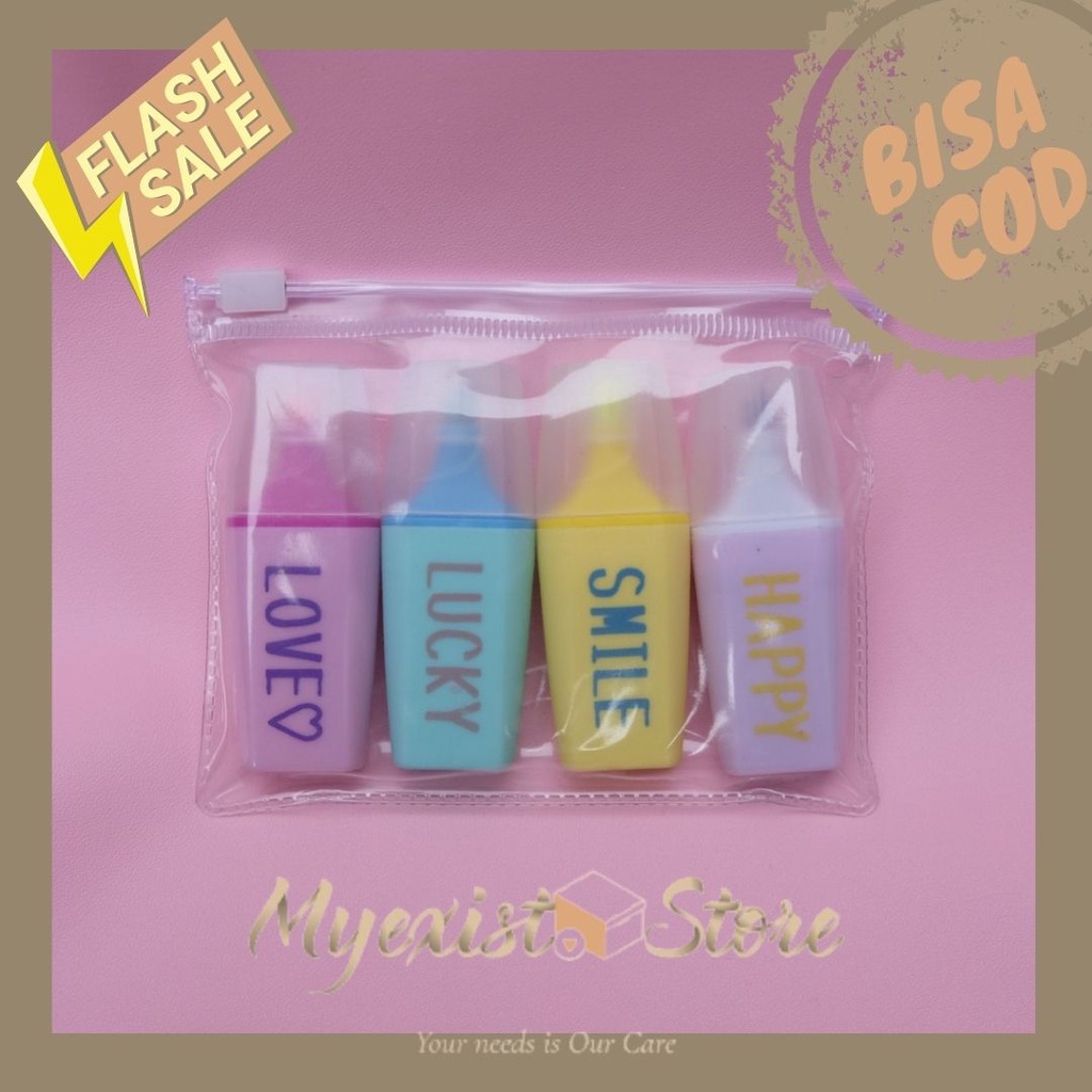 

STABILO UNIK HIGHLIGHTER SET IMUT SPIDOL PEN LUCU IMPORT TERMURAH ISI SET 4 PIECE READY GROSIR & COD -IVN334