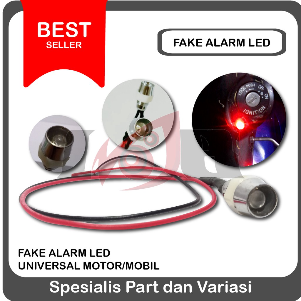 Fake Alarm Palsu Led Kedip 12v Anti Maling Curi Motor Pencurian Mobil