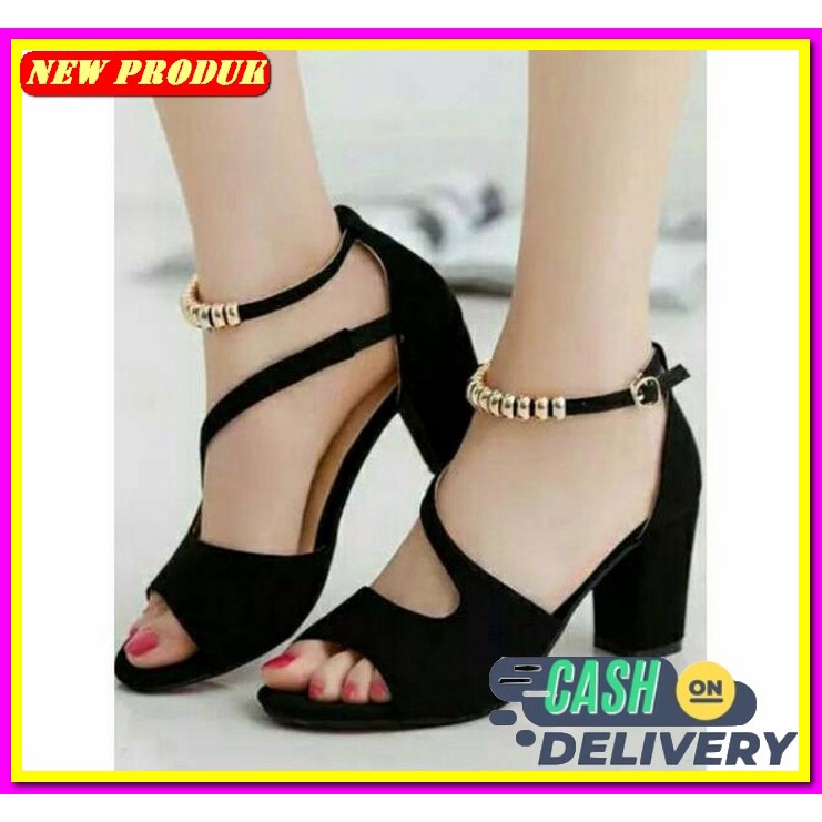 Jual Sepatu Hak Kaca High Heels Hils Wanita Cewek Hak Kaca Terbaru 20