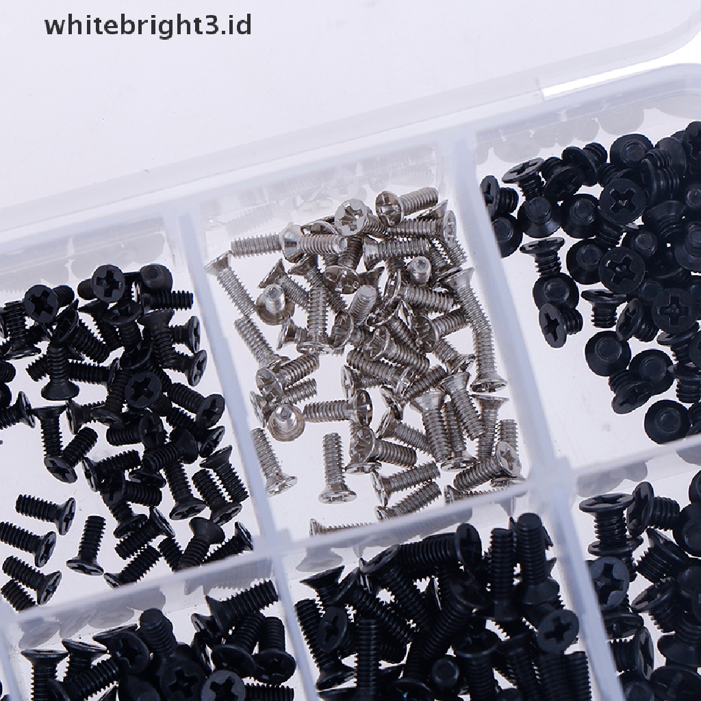 (whitebright3.id) 500pcs / set Sekrup m2.3 m3 universal Untuk laptop / Komputer