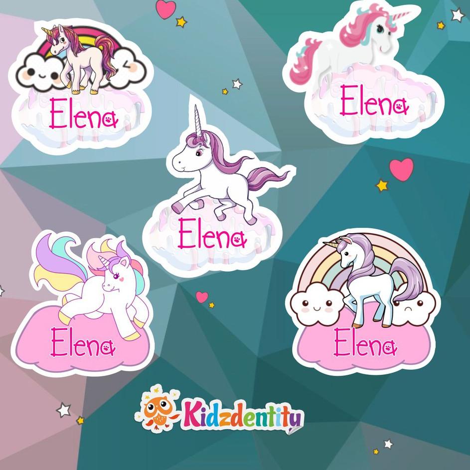 

SALEE!!!!.. LABEL NAMA CUTE UNICORN