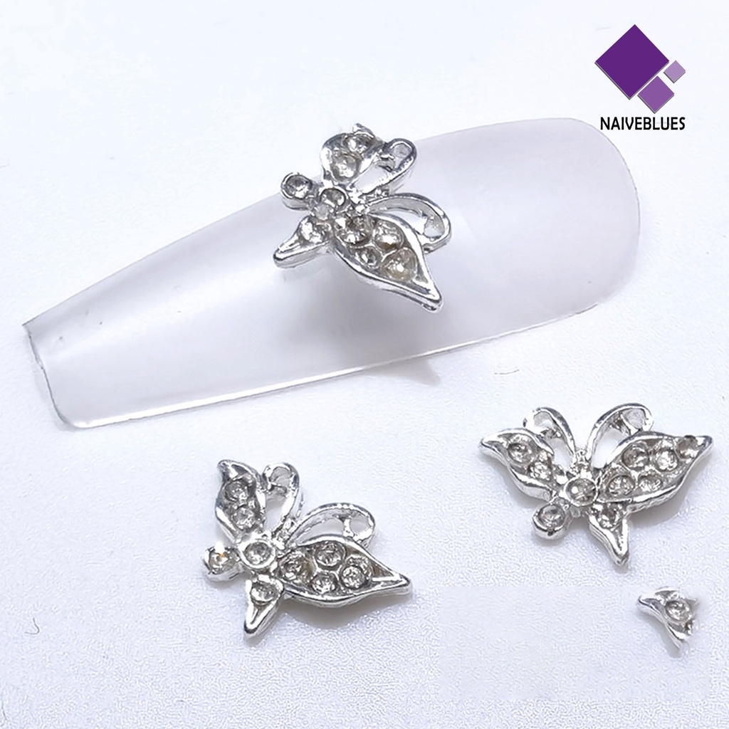 10pcs Charms Kuku 3D Desain Acak Untuk Kerajinan Manicure Salon