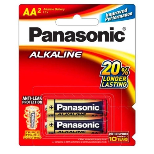 PANASONIC Alkaline LR06T / 2B - Baterai AA 1.5V - isi A2 2 pcs