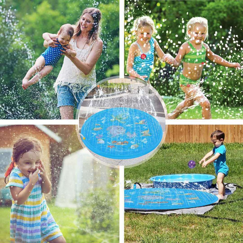 SPLASH POOL AIR MANCUR PLAYMAT 170CM / KOLAM AIR MANCUR / PLAYMAT AIR