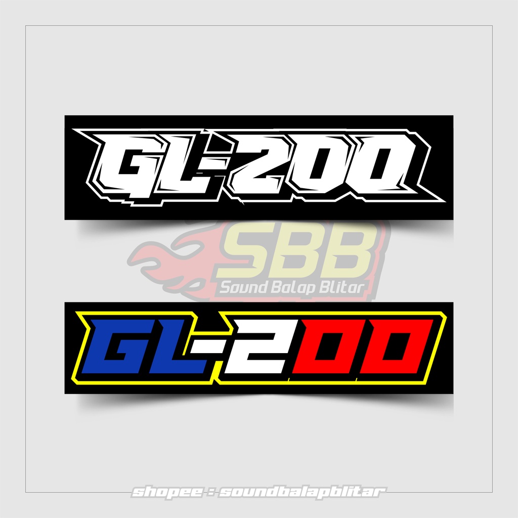 Stiker GL100 Vynil Anti Air Bijian Racing Herex - soundbalaoblitar