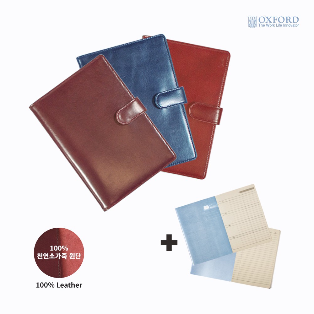 

Oxford Wallet Binder A5 Mini Binder Dompet Kulit (plus 1 Pad, 1 Planner)