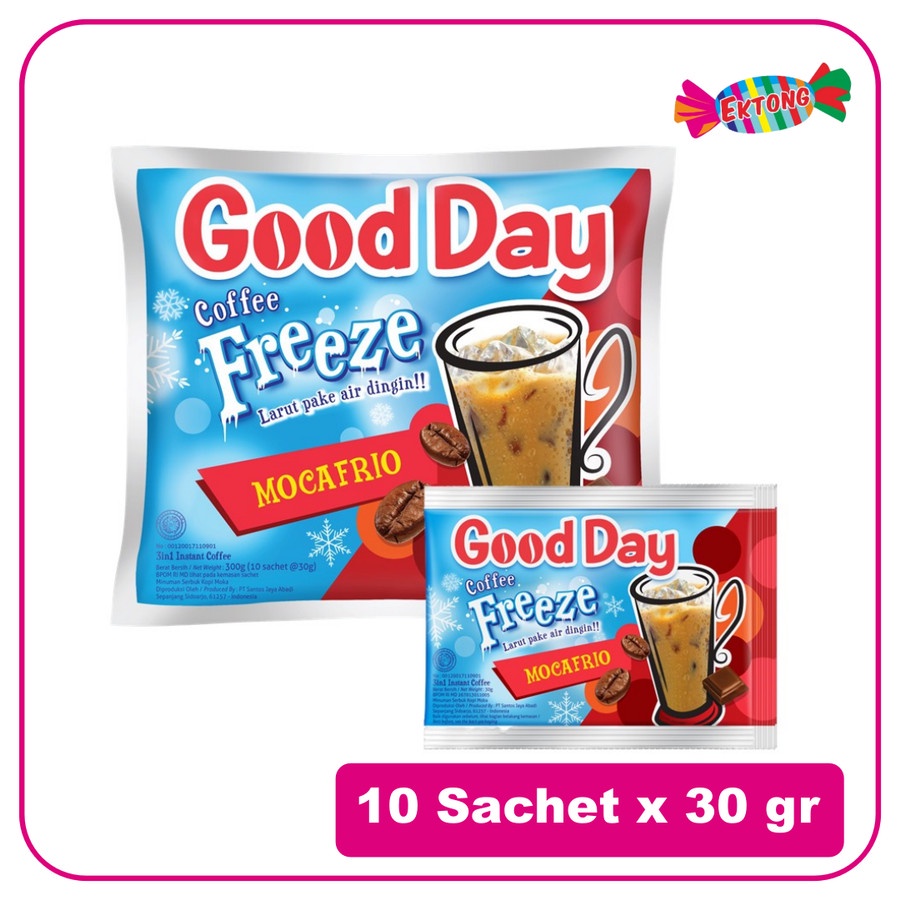 

GOOD DAY COFFEE FREEZE MOCAFRIO 10 SACHETS X 30GR