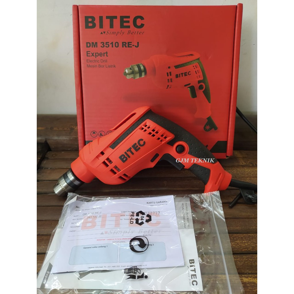 BITEC DM 3510 RE MESIN BOR LISTRIK 10mm / DRILL MACHINE 10 mm DM3510RE