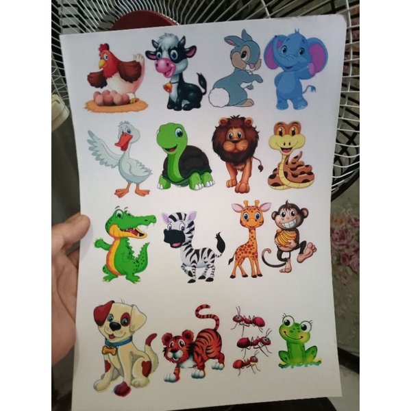 

Stiker Hewan Lucu ukuran A4