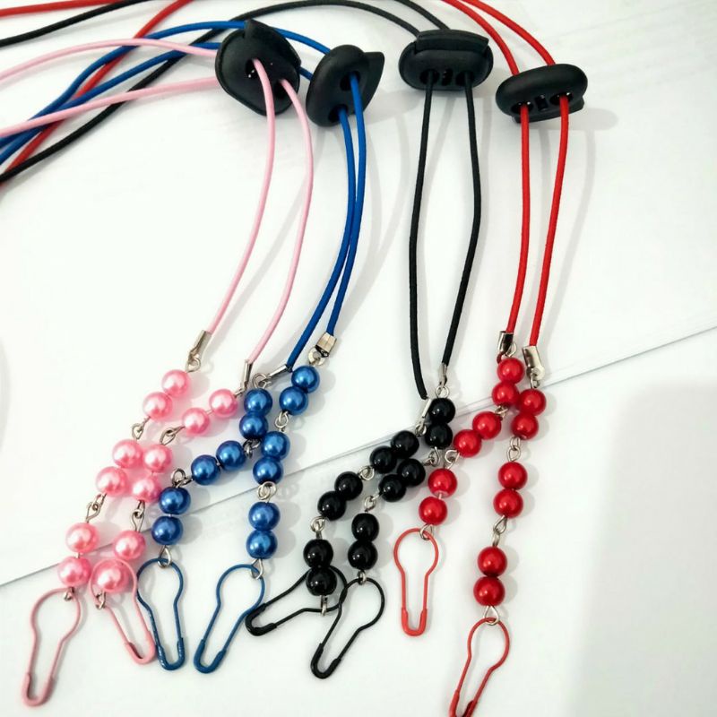 souvenir strapmasker/ souvenir kalung masker/ kalung masker anak rantai/ kalung masker bunga