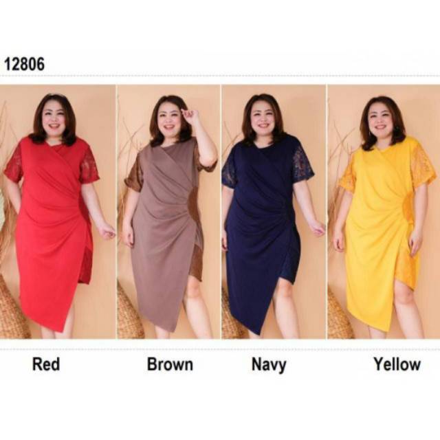 Dress Jumbo Bahan Premium Scuba