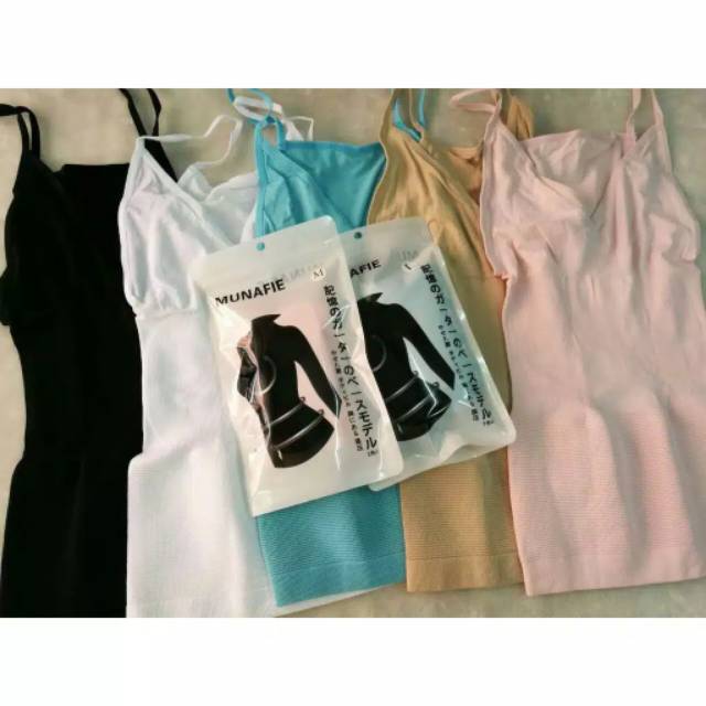 Munafie Korset Tanktop Pakaian Wanita Pelangsing Perut Instant Murah Original By Mallpompaasi