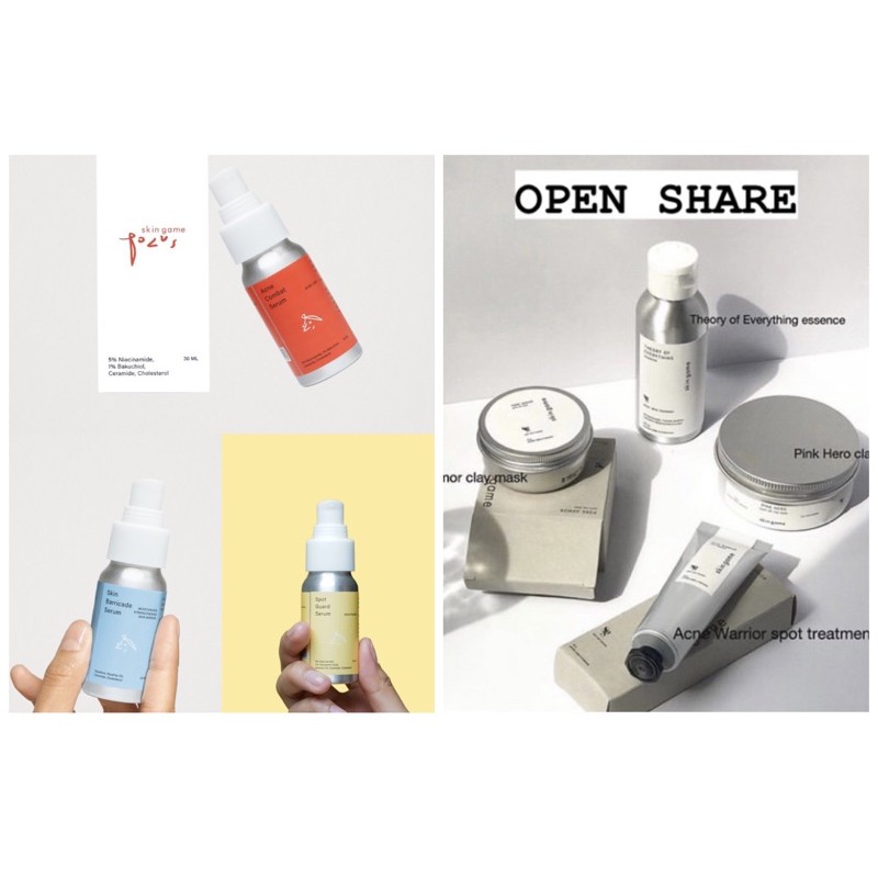 SHARE Skin Game Acne Warrior/ Pore Armor/ Theory of Everything/ Pink