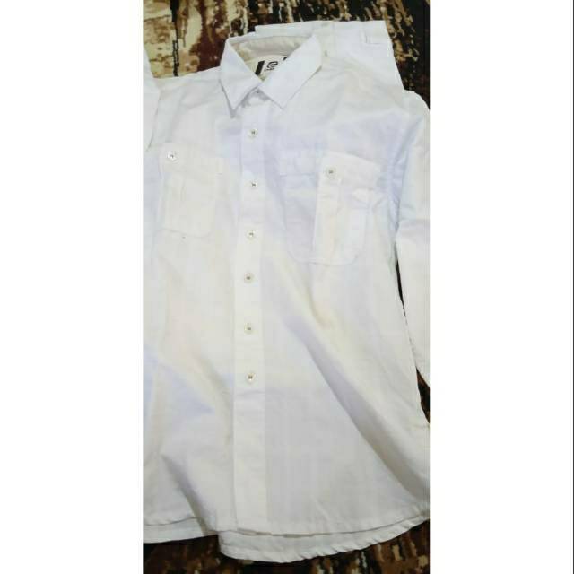 Kemeja Putih Emba Panjang&Pendek