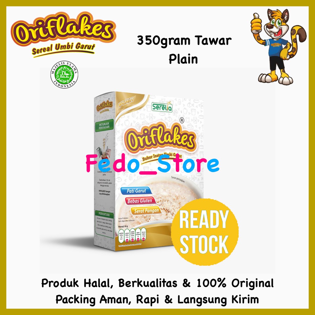 

Oriflakes Original 350 gram Sereal Umbi Garut Asam Lambung Maag Gerd Original Bisa COD READY