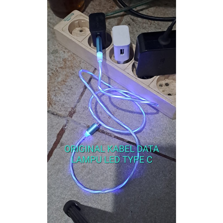 J445 KABEL DATA LAMPU LED USB TYPE C 5A support fast charging cas qualcom quick charge flash maximum speed quallcom charger handphone faster multi universal original qc tc MULTI CASAN SPEED Faster Charging High speed transmision kabel berserat tebal