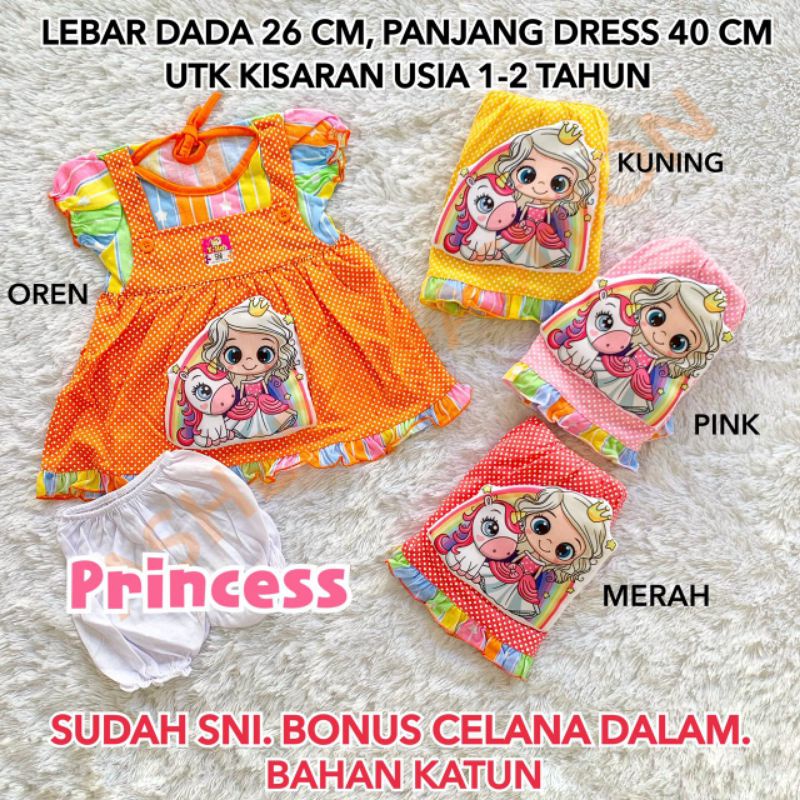 DRESS YLIN Y-LIN ANAK PEREMPUAN CEWEK BATITA 1 2 TAHUN ROK LUCU KATUN SNI MURAH BAGUS ADEM LEMBUT