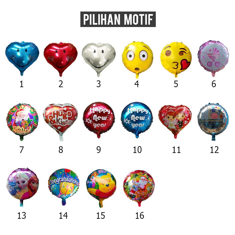 BALON KARAKTER 40 CM ( BALON FOIL KARAKTER)