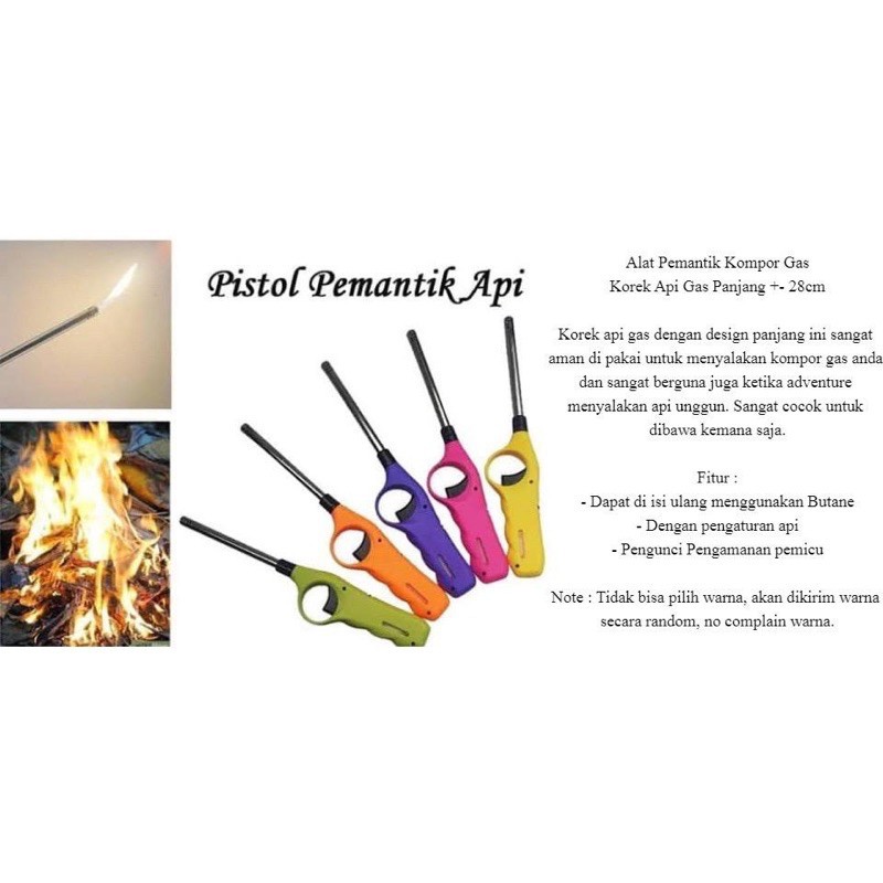 Pemantik Api Alat Korek Kompor Gas / Lighter Mancis Pematik /Alat Pemantik Api Gas Lighter Kompor Ko