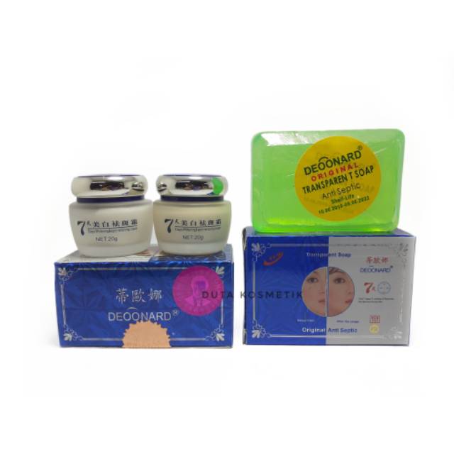 PAKET CREAM DEOONARD BIRU SET DAN SABUN ANTI SEPTIC BPOM