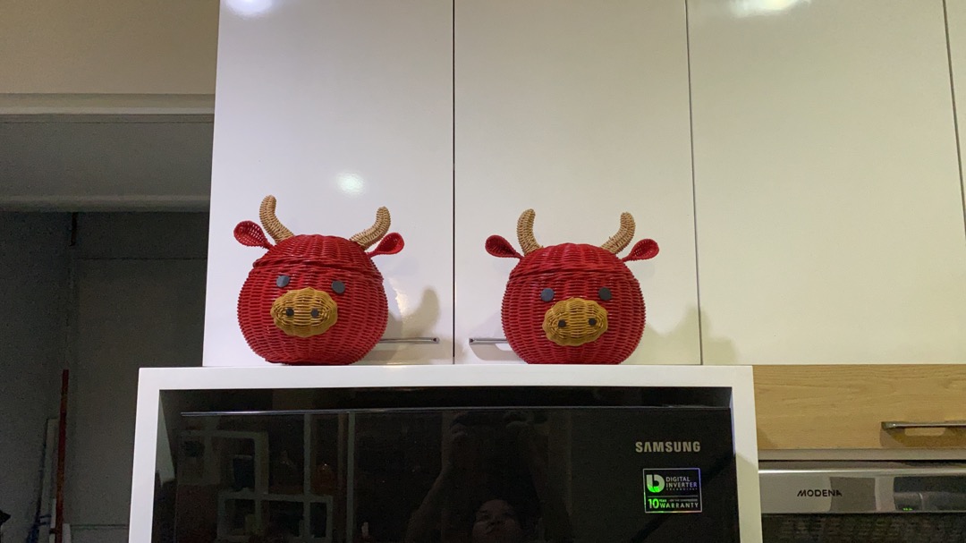 Rattan Kerbau Untuk Tempat Hampers, Birthday, Manyue, One Month