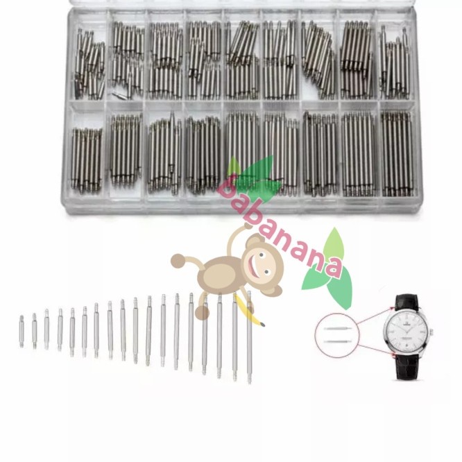 360 Pcs watch band spring bar set pegas jam tangan spare part service