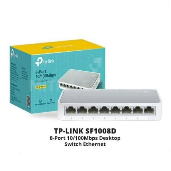 TP-LINK 8-Port Switch Hub TL-SF1008D SF 1008 D Network Lan Internet