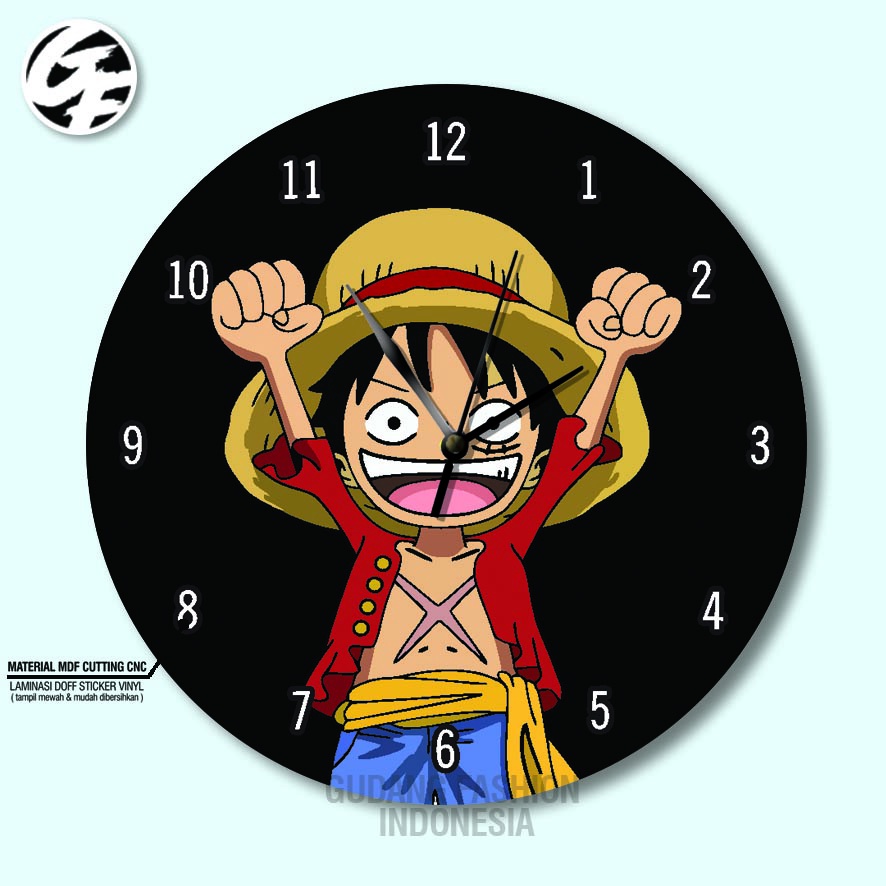 JAM DINDING ONEPIECE LUTFY/ JAM ANIME