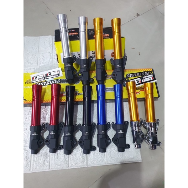 tabung shock depan fastbikes warna lengkap metic scoopy vario 110 150 150 beat dll